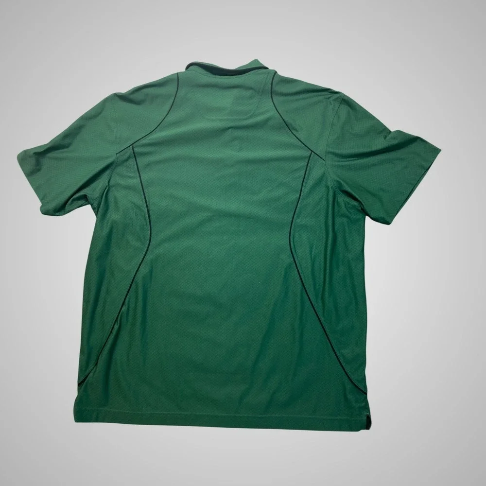 Nike Dri-FIT Polo Shirt Mens XXL Green Excellent‎ Diamond Grid Golf 380179-343